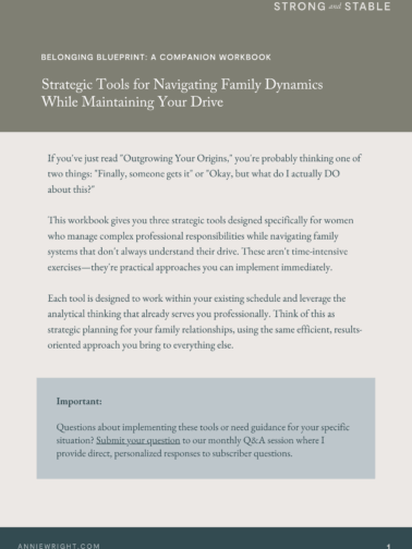 August Workbook: Navigating Family Dynamics and Ambition