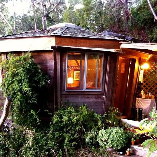 A photo of the beloved yurt at Esalen where I used to live