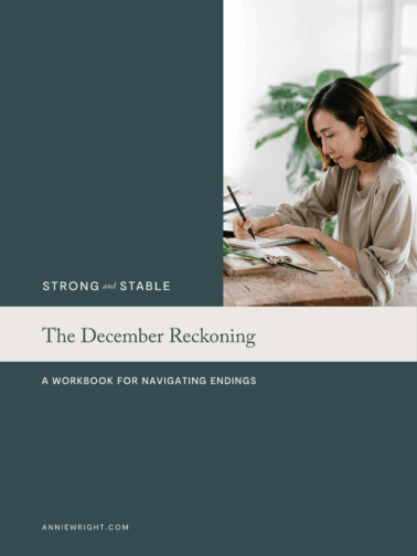 This Week's Workbook: The December Reckoning Seven Practices for Honoring Transitions Without Toxic Positivity