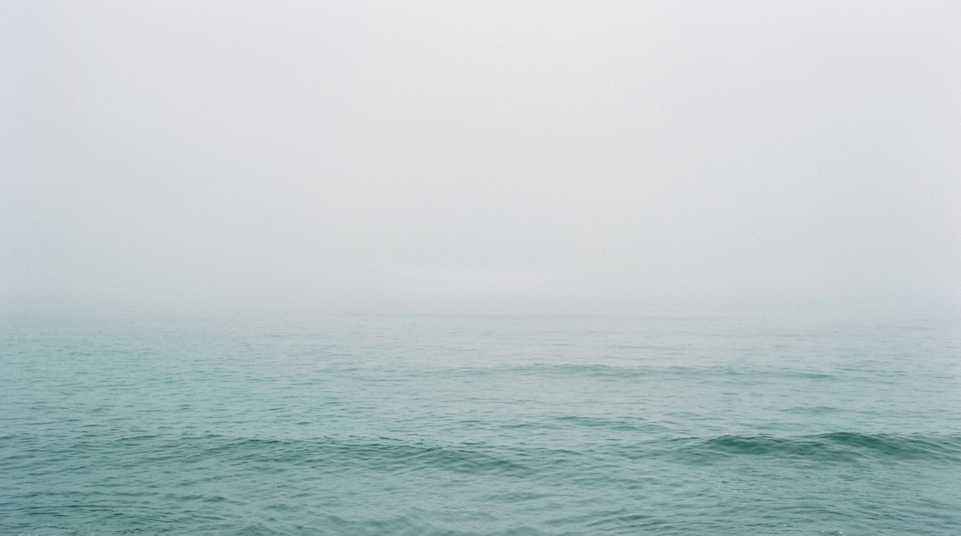 Abstract foggy seascape