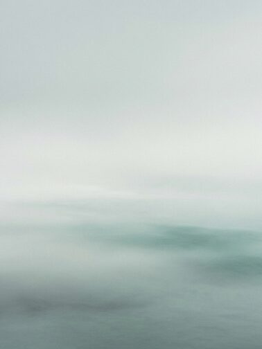 Abstract coastal morning sea mist