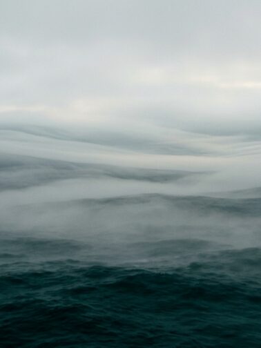 Abstract fog over ocean