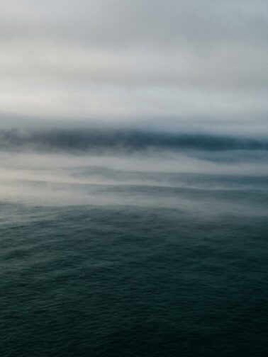 Abstract fog over ocean