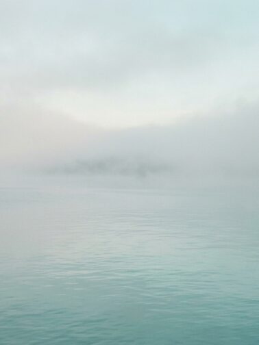 Misty seascape morning fog ocean - Annie Wright trauma therapy