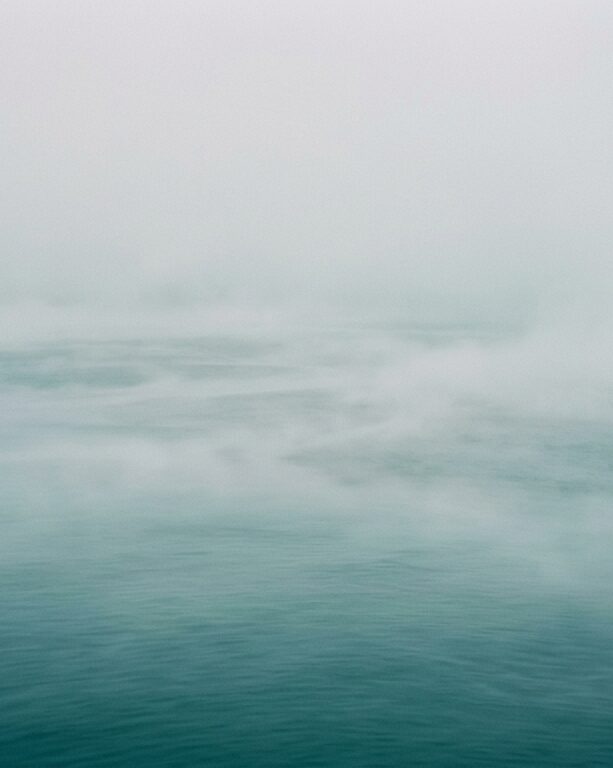 Misty seascape morning fog oc