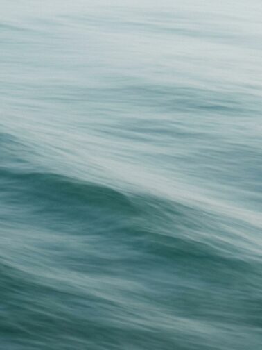 Moving water surface long exposure