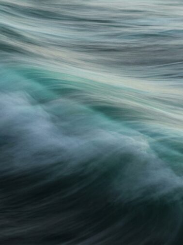 Moving water surface long exposure