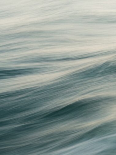 Moving water surface long exposure