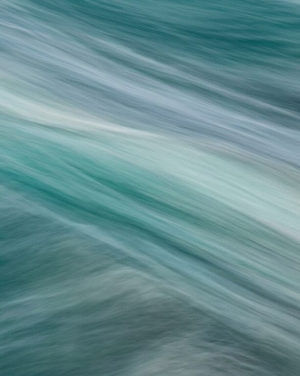 Moving water surface long exposure