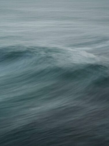 Moving water surface long exposure