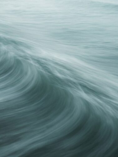 Moving water surface long exposure